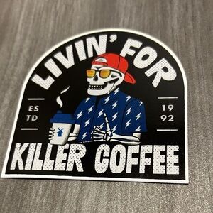 Dutch Bros Sticker Livin’ for Killer Coffee